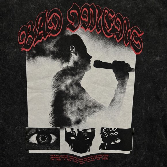 Bad Omens Live! Acid Wash T-shirt size Large - Picture 2 of 4